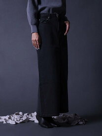 LASUD 「05」ロングデニムスカート(Skyblue/Navy color) ラシュッド スカート ロング・マキシスカート ブラック ブルー ネイビー【送料無料】