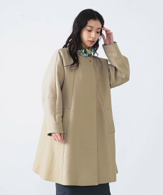 【SALE／50%OFF】Demi-Luxe BEAMS 【5/9新規値下げ】Demi-Luxe BEAMS / ダブルクロス フレアシルエット コート 24SS 春アウター デミルクス ビームス ジャケット・アウター その他のジャケット・アウター ベージュ ネイビー【送料無料】