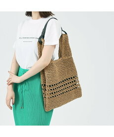 LOWELL Things ●SOEUR/ペーパーマルシェ2WAYトートBAG ロウェル シングス バッグ トートバッグ カーキ ベージュ【送料無料】