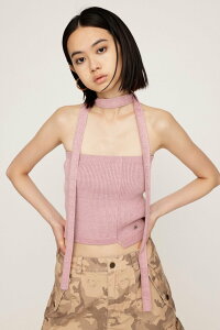 �ySALE�^20%OFF�zSLY TIE SET BARE KNIT �g�b�v�X �X���C �g�b�v�X �x�A�g�b�v �O���[ �s���N�y���������z