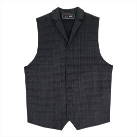 【SALE／21%OFF】BRICK HOUSE by Tokyo Shirts 前身カットラペルニットジレ プリントチェック メンズ BM05I507DP50X00-25 トーキョーシャツ トップス ベスト・ジレ ネイビー【送料無料】