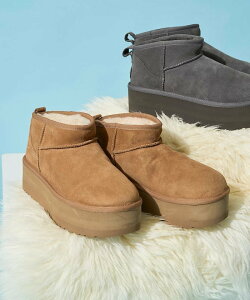 UGG W CLASSIC ULTRA MINI PLATFORM(ꃀ[gu[c)[6~8TCYWJ]yWJz 25AW t[NXXgA V[YEC u[c O[ ubN uEyz