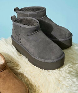 UGG W CLASSIC ULTRA MINI PLATFORM(ꃀ[gu[c)[6~8TCYWJ]yWJz 25AW t[NXXgA V[YEC u[c O[ ubN uEyz