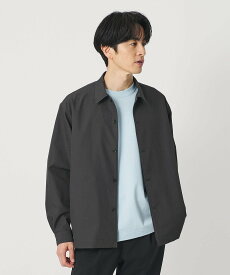 BEAUTY&YOUTH UNITED ARROWS KOMATSU PACK オーバー キャンプカラー シャツ FORM型 セットアップ対応 撥水 ウォッシャブル ビューティー＆ユース　ユナイテッドアローズ トップス シャツ・ブラウス グレー ネイビー【送料無料】