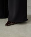 バックサテンドロストパンツ
