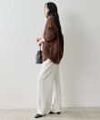 バックサテンドロストパンツ