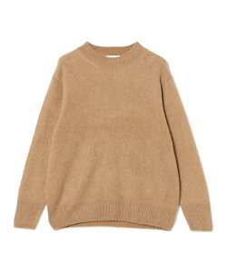 BEAMS F RENCONTRANT / �L������ �N���[�l�b�N�j�b�g �r�[���X ���� �g�b�v�X �j�b�g �u���E���y���������z