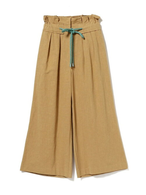 Carolina Glaser Carolina Glaser ハイウエスト 麻ワイドパンツ