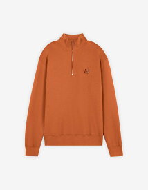 Maison Kitsune (M)BOLD FOX HEAD PATCH COMFORT HALF ZIP SWEATSHIRT メゾン キツネ トップス スウェット・トレーナー オレンジ【送料無料】