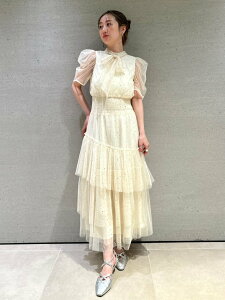 FURFUR 【限定サイズ】ハーフスリーブラメチュールドレス ファーファー ワンピース・ドレス ワンピース グレー【送料無料】