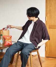 【SALE／36%OFF】GLOBAL WORK サラサマ快適シャツ/レギュラーカラー/半袖/286395 グローバルワーク トップス シャツ・ブラウス グレー ブラック ブルー ネイビー ブラウン