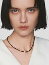quip queint quip queint/noan black necklace/ノアン ブラック ネックレス ハート フォブ アクセサリー・腕時計 ネックレス ブラック【送料無料】