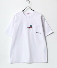 【SALE／25%OFF】CONVERSE コンバース Tシャツ ティーシャツ メンズ 半袖 ロゴ ワンポイント ラザル トップス カットソー・Tシャツ ブルー ベージュ ホワイト