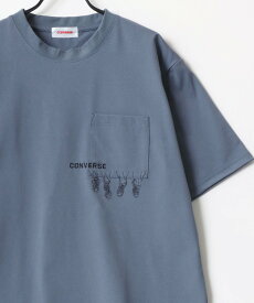 CONVERSE コンバース Tシャツ ティーシャツ メンズ 半袖 ロゴ ワンポイント ラザル トップス カットソー・Tシャツ ブルー ベージュ ホワイト