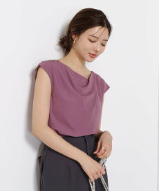 【SALE／50%OFF】PROPORTION BODY DRESSING ニュアンスネックフレンチスリーブブラウス プロポーションボディドレッシング トップス シャツ・ブラウス ワインレッド ネイビー ホワイト グレー【送料無料】
