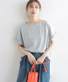 【SALE／30%OFF】studio CLIP 【汗染み防止】ロールアップサイドスリットプルオーバー スタディオクリップ トップス カットソー・Tシャツ カーキグリーン ブラック ホワイト グレー
