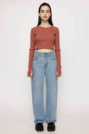 SLY LEVI'S別注 RIBCAGE WIDE LEG スライ パンツ ジーンズ・デニムパンツ ブルー【送料無料】