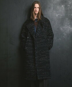 MAISON SPECIAL Semi-double Prime-Over Front-fly Coat ���]���X�y�V���� �W���P�b�g�E�A�E�^�[ �`�F�X�^�[�R�[�g �u���b�N �O���[ �x�[�W���y���������z