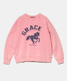 【SALE／30%OFF】GSC WOMENS SELECT CUBE SUGAR/キューブシュガー 裏毛パウダー加工ラグランPO (WOMENS) ゴースローキャラバン トップス スウェット・トレーナー ピンク イエロー【送料無料】