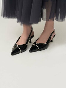 SNIDEL �c�C�X�g���{���p���v�X �X�i�C�f�� �V���[�Y�E�C �p���v�X �s���N �C�G���[ �u���b�N�y���������z