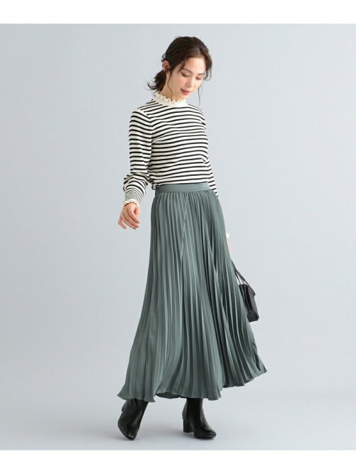 Any Fam 洗える サテンアコーディオン プリーツスカート Rakuten Fashion 楽天ファッション 旧楽天 ブランドアベニュー Bv4700