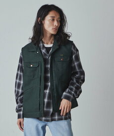 WEGO MEN'S 別注Wrangler vest ウィゴー ジャケット・アウター ダウンジャケット・ダウンベスト グリーン レッド ブラック【送料無料】