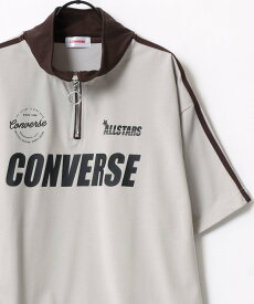 【SALE／10%OFF】CONVERSE CONVERSE/(M)Tシャツ ハーフジップ ゲームシャツ オーバーサイズ ラザル トップス カットソー・Tシャツ ブルー グレー