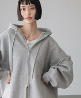 LOWRYS FARM BIGZIPフーディ ローリーズファーム トップス スウェット・トレーナー ブラウン イエロー ピ…