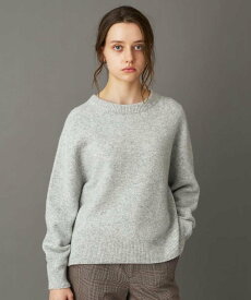 【SALE／20%OFF】DRESSTERIOR 【otonaMUSE 11月号掲載】カシミヤブレンドクルーネックニット ドレステリア トップス ニット レッド グレー【送料無料】