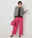 【手洗い可/日本製】セミワイドパンツ