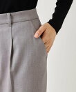 【手洗い可/日本製】セミワイドパンツ