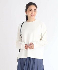 【SALE／55%OFF】Reflect 【E-QUALITY/春SALE/洗える】袖コンシャスプルオーバー リフレクト トップス カットソー・Tシャツ ホワイト ブラック グリーン ベージュ【送料無料】