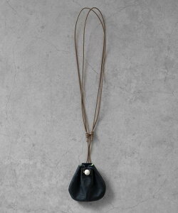 SENTI Dyneema Leather DRAWSTRING BAG_SS _Cj[}U[ВSSTCY R|Wbg zE|[`EP[X ̑̍zE|[`EP[X ubNyz