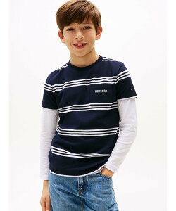 ySALE^50%OFFzTOMMY HILFIGER BOYS qtBK[GuC_[sPTVc g~[qtBK[ gbvX Jbg\[ETVc u[ lCr[