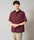 【接触冷感/イージーケア/速乾】リネン混半袖シャツ
