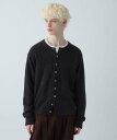 【SALE／12%OFF】HARE メランジクルーネックカーディガン ハレ トップス カーディガン ブルー ブラック オレンジ【送料無料】