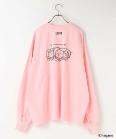 LOWRYS FARM ちいかわロンT ローリーズファーム トップス カットソー・Tシャツ ピンク ホワイト ブルー【送料無料】