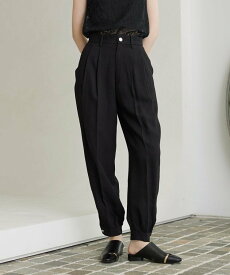 GALLEST 【セットアップ可能】リネンミックスジョグパン ギャレスト パンツ その他のパンツ ブラック【送料無料】