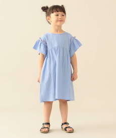 BEAMS mini 【WEB限定】モスリン ギャザー ワンピース 2026SS(90~140cm)通学 定番 プチプラ キッズ ビームス ミニ ワンピース・ドレス ドレス