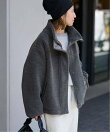 ≪WEB限定 / 追加予約≫ウールボアスタンドブルゾン
