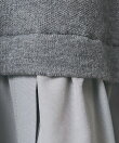 【WEB限定 Wardrobe DAILY MINIMAL】レイヤードフレアニットプルオーバー ウォッシャブル