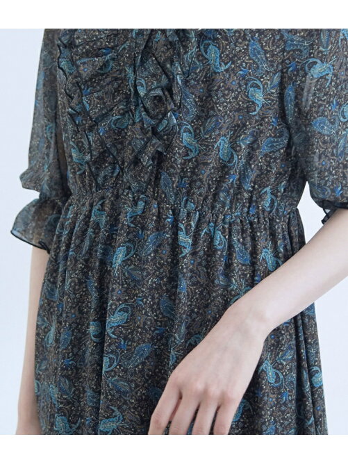 Vis フロントフリルペイズリー柄ワンピース Rakuten Fashion 楽天ファッション 旧楽天ブランドアベニュー Ct3702 Vis フロントフリルペイズリー柄ワンピース Rakuten Fashion 楽天ファッション 旧楽天ブランドアベニュー Ct3702