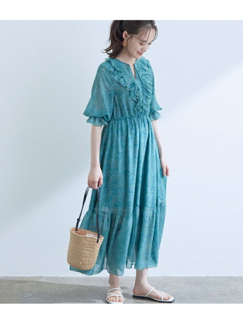 Vis フロントフリルペイズリー柄ワンピース Rakuten Fashion 楽天ファッション 旧楽天ブランドアベニュー Ct3702