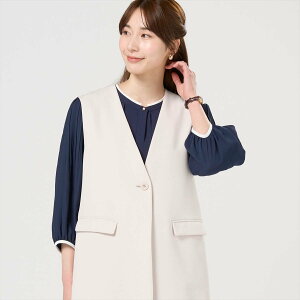 �ySALE�^30%OFF�zBRICK HOUSE by Tokyo Shirts �����O�W�� �_�u���N���X�f�� �Z�b�g�A�b�v�\ ���f�B�[�X BL13J100DE50V00-30 �g�[�L���[�V���c �g�b�v�X �x�X�g�E�W�� �O���[�y���������z