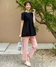 【ストレッチ・接触冷感・撥水・UVカット・洗える】エアリーストレッチ テーパードパンツ