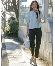 【ストレッチ・接触冷感・撥水・UVカット・洗える】エアリーストレッチ テーパードパンツ