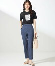 【ストレッチ・接触冷感・撥水・UVカット・洗える】エアリーストレッチ テーパードパンツ