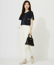 【ストレッチ・接触冷感・撥水・UVカット・洗える】エアリーストレッチ テーパードパンツ