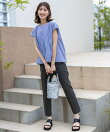 【ストレッチ・接触冷感・撥水・UVカット・洗える】エアリーストレッチ テーパードパンツ