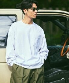 【SALE／10%OFF】FREAK'S STORE 9オンス Heavyweight ビッグシルエット クルーネック ロングスリーブTシャツ/ヘビーウェイト / ロンTEE 【限定展開】 25AW フリークスストア トップス カットソー・Tシャツ ホワイト グレー ネイビー ブラック【送料無料】